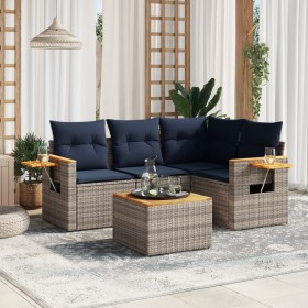 Comprar Set de sofás de jardín 5 pzas con cojines