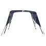 Toldo bimini 3 arcos con paredes laterales 183x(154-167)x137 cm de , Cubiertas para almacenamiento de barcas - Ref: Foro24-94...