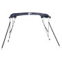 Toldo bimini 3 arcos con paredes laterales 183x(154-167)x137 cm de , Cubiertas para almacenamiento de barcas - Ref: Foro24-94...