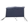 Toldo bimini 3 arcos con paredes laterales 183x(154-167)x137 cm de , Cubiertas para almacenamiento de barcas - Ref: Foro24-94...