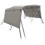 Toldo bimini 3 arcos con paredes laterales 183x(185-198)x137 cm de , Cubiertas para almacenamiento de barcas - Ref: Foro24-94...