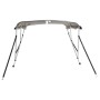 Toldo bimini 3 arcos con paredes laterales 183x(185-198)x137 cm de , Cubiertas para almacenamiento de barcas - Ref: Foro24-94...