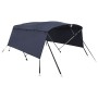 Toldo bimini 4 arcos con paredes laterales 243x(230-244)x137 cm de , Cubiertas para almacenamiento de barcas - Ref: Foro24-94...