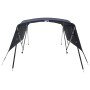 Toldo bimini 4 arcos con paredes laterales 243x(230-244)x137 cm de , Cubiertas para almacenamiento de barcas - Ref: Foro24-94...