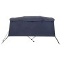 Toldo bimini 4 arcos con paredes laterales 243x(230-244)x137 cm de , Cubiertas para almacenamiento de barcas - Ref: Foro24-94...