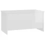 Mesa de centro contrachapada blanco brillo 102x55,5x52,5 cm de vidaXL, Mesas de centro - Ref: Foro24-809671, Precio: 60,15 €,...