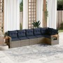 Set de sofás de jardín 6 pzas con cojines ratán sintético gris | Foro24.es | Tu tienda online para hogar, jardín y más Foro24.es