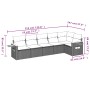 Set de sofás de jardín 6 pzas con cojines ratán sintético gris | Foro24.es | Tu tienda online para hogar, jardín y más Foro24.es