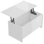 Mesa de centro contrachapada blanco brillo 102x55,5x52,5 cm de vidaXL, Mesas de centro - Ref: Foro24-809671, Precio: 60,15 €,...