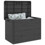 Baúl para cojines polipropileno gris antracita 77,5x44,5x53 cm de , Cajas de almacenaje para exteriores - Ref: Foro24-366602,...