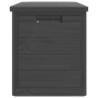 Baúl para cojines polipropileno gris antracita 77,5x44,5x53 cm de , Cajas de almacenaje para exteriores - Ref: Foro24-366602,...
