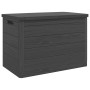Baúl para cojines polipropileno gris antracita 77,5x44,5x53 cm de , Cajas de almacenaje para exteriores - Ref: Foro24-366602,...