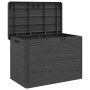 Baúl para cojines polipropileno gris antracita 77,5x44,5x53 cm de , Cajas de almacenaje para exteriores - Ref: Foro24-366602,...