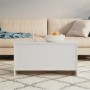 Mesa de centro contrachapada blanco brillo 102x55,5x52,5 cm de vidaXL, Mesas de centro - Ref: Foro24-809671, Precio: 60,15 €,...