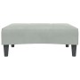 Sofá cama de 2 plazas con taburete terciopelo gris claro de , Sofás - Ref: Foro24-3258110, Precio: 311,76 €, Descuento: %