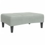 Sofá cama de 2 plazas con taburete terciopelo gris claro de , Sofás - Ref: Foro24-3258110, Precio: 311,76 €, Descuento: %