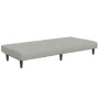 Sofá cama de 2 plazas con taburete terciopelo gris claro de , Sofás - Ref: Foro24-3258127, Precio: 302,34 €, Descuento: -5%%
