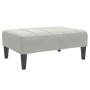 Sofá cama de 2 plazas con taburete terciopelo gris claro de , Sofás - Ref: Foro24-3258127, Precio: 302,34 €, Descuento: -5%%