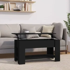 Mesa de centro madera de ingeniería negro 101x49x52 cm de vidaXL, Mesas de centro - Ref: Foro24-809702, Precio: 80,44 €, Desc...