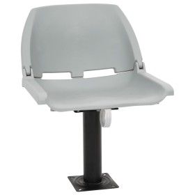 Asientos plegables de barco sin cojín gris 2 uds 48x51x41 cm de , Piezas para veleros - Ref: Foro24-3284273, Precio: 91,57 €,...