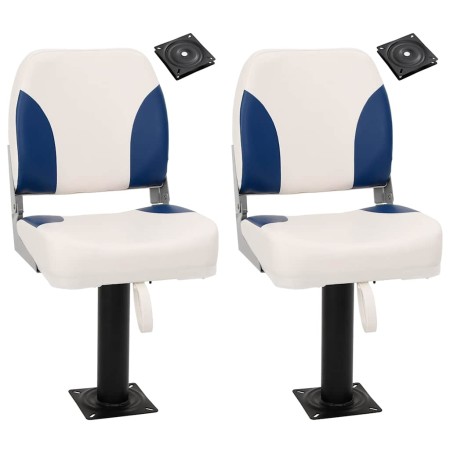 Asientos de barco 2 uds con pedestal giratorio 360° de , Embarcaciones - Ref: Foro24-3294961, Precio: 185,21 €, Descuento: %