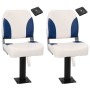 Asientos de barco 2 uds con pedestal giratorio 360° de , Embarcaciones - Ref: Foro24-3294961, Precio: 185,21 €, Descuento: %