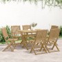 Juego de comedor para jardín 7 piezas madera maciza acacia de , Conjuntos de jardín - Ref: Foro24-3214235, Precio: 411,65 €, ...