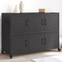 Aparador de acero negro 100,5x39x72 cm de , Aparadores - Ref: Foro24-846740, Precio: 147,26 €, Descuento: %