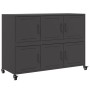 Aparador de acero negro 100,5x39x72 cm de , Aparadores - Ref: Foro24-846740, Precio: 147,26 €, Descuento: %