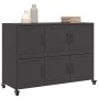 Aparador de acero negro 100,5x39x72 cm de , Aparadores - Ref: Foro24-846740, Precio: 147,26 €, Descuento: %