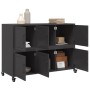 Aparador de acero negro 100,5x39x72 cm de , Aparadores - Ref: Foro24-846740, Precio: 147,26 €, Descuento: %