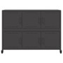 Aparador de acero negro 100,5x39x72 cm de , Aparadores - Ref: Foro24-846740, Precio: 147,26 €, Descuento: %
