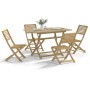 Juego de comedor de jardín 5 piezas madera maciza de acacia de , Conjuntos de jardín - Ref: Foro24-3295001, Precio: 312,40 €,...