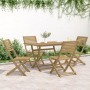 Juego de comedor de jardín 5 piezas madera maciza de acacia de , Conjuntos de jardín - Ref: Foro24-3295001, Precio: 312,40 €,...