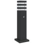 Lámpara de suelo de exterior con sensor aluminio negro 50 cm | Foro24.es | Tu tienda online para hogar, jardín y más Foro24.es