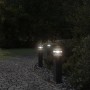 Lámpara de suelo de exterior con sensor aluminio negro 50 cm | Foro24.es | Tu tienda online para hogar, jardín y más Foro24.es