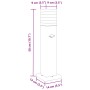 Lámpara de suelo de exterior con sensor aluminio negro 50 cm | Foro24.es | Tu tienda online para hogar, jardín y más Foro24.es