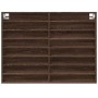 Vitrina de madera de ingeniería marrón roble 100x8,5x75 cm | Foro24.es | Tu tienda online para hogar, jardín y más Foro24.es