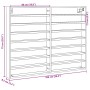 Vitrina de madera de ingeniería marrón roble 100x8,5x75 cm | Foro24.es | Tu tienda online para hogar, jardín y más Foro24.es