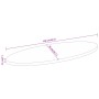 Tablero de mesa ovalado madera maciza de mango 110x50x2,5 cm de , Tableros para mesas - Ref: Foro24-370843, Precio: 68,24 €, ...