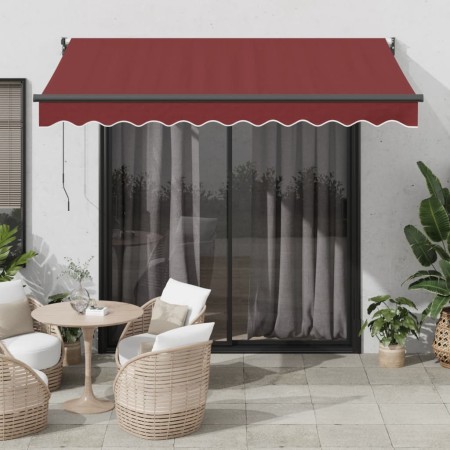 Toldo retráctil automático burdeos 300x250 cm de , Toldos - Ref: Foro24-3215308, Precio: 290,19 €, Descuento: %