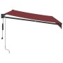 Toldo retráctil automático burdeos 300x250 cm de , Toldos - Ref: Foro24-3215308, Precio: 290,19 €, Descuento: %
