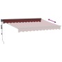 Toldo retráctil automático burdeos 300x250 cm de , Toldos - Ref: Foro24-3215308, Precio: 290,19 €, Descuento: %