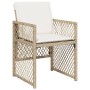 Set comedor de jardín 9 pzas con cojines ratán sintético beige | Foro24.es | Tu tienda online para hogar, jardín y más Foro24.es