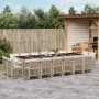Set comedor de jardín 17 pzas con cojines ratán sintético beige | Foro24.es | Tu tienda online para hogar, jardín y más Foro24.es