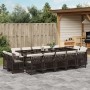 Set comedor de jardín y cojines 15 pzas ratán sintético marrón | Foro24.es | Tu tienda online para hogar, jardín y más Foro24.es