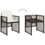 Set comedor de jardín y cojines 15 pzas ratán sintético marrón | Foro24.es | Tu tienda online para hogar, jardín y más Foro24.es