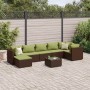 Set sofás de jardín 8 piezas y cojines ratán sintético marrón de , Conjuntos de jardín - Ref: Foro24-3308238, Precio: 569,85 ...