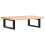 Estante de lavabo de pared de acero y madera maciza de haya de , Tocadores de baño - Ref: Foro24-3302357, Precio: 71,72 €, De...