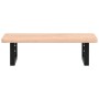 Estante de lavabo de pared de acero y madera maciza de haya de , Tocadores de baño - Ref: Foro24-3302357, Precio: 71,72 €, De...